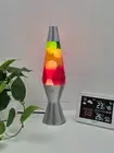 NEW Motion Lava Lamp 37cm Silver Base Rainbow/White [RM-KM802W] Party Night Ligh