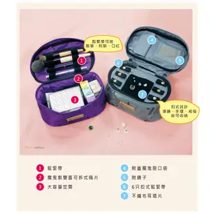 珠友 魅力首飾化妝包(附鏡)/美妝收納/收納包/梳化包-Unicite SN-21012