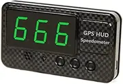 EZONEDEAL Universal Car HUD Head Up Display, C60S Digital GPS Speedometers with MPH Speed Alert Fatigue Driving Alarm 3.0 inch LED Screen,for All Cars