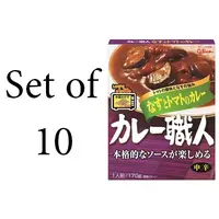 在飛比找DOKODEMO日本網路購物商城優惠-[DOKODEMO] 【10入組】固力果 咖哩職人 茄子與番