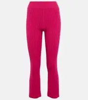 [Live The Process] Live The Process Atlas ribbed-knit cropped pants AU 8 pink