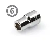 TEKTON 14274 1/2-Inch Drive by 7/16-Inch Shallow Socket, Cr-V, 6-Point