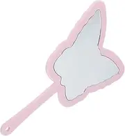 NULYLU Household Makeup Mirror Butterfly-Shaped Handheld Decorative Mirror for Women Portable for Quick Touch-ups