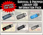 End of World Zombie Apocalypse SHTF Survival & Preparedness 6 USB Collection