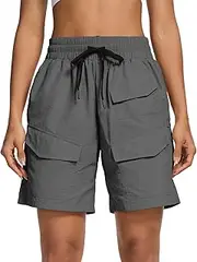 [VUTRU] Women's 7" Hiking Cargo Shorts Quick Dry Athletic Shorts Lightweight Outdoor Golf Summer Shorts with Pockets