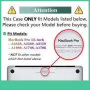 Pro 13 inch Case 2022-2016 Release M2 M1 A2338 A2289 A2251 A2159 A1 for MacBook