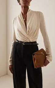 [Toteme] Wrapped Jersey Top