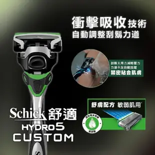 【Schick】Hydro水次元5辨型刮鬍刀組(刀架x1+刀片x7)