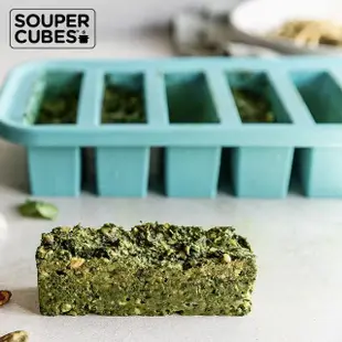 【Souper Cubes】多功能食品級矽膠保鮮盒-二色可選6格-125ML/格(副食品分裝盒/製冰盒/嬰兒副食品)