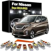 LED Interior Reading Map Light Kit, For Nissan Dayz 2013-2016 2017 2018 2019 2020 2021 2022 Car Number Plate Bulbs