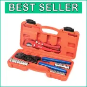 Ergonomic PEX Cinch Clamp Tool Kit with 1/2'' & 3/4'' Rings - ASTM Certified