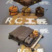 Mini Pot Bags Luggage Rack Rc Scene Ornaments 1/10 For Traxxas TRX4 RC4WD RC Car