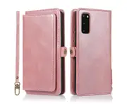 Detachable Phone Case for Easy Portability (Pink), Wallet Case for Samsung Galaxy S20