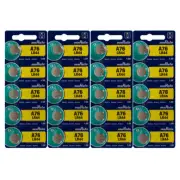 20 Pack Murata LR44 - A76 - Alkaline Button Cell Battery