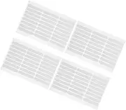 Gogogmee 4Sheets Double Sided Adhesive Nail Display Tape Traceless Clear Crystal Tapes for Nail Art Strong Sticky Adhesive Tapes Easy to Use Non Marking Display Strips for Nail Designs