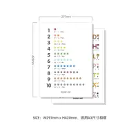 在飛比找蝦皮購物優惠-現貨/預購 數字英文字母學習海報 認知海報