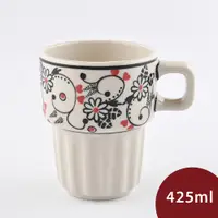 在飛比找PChome24h購物優惠-波蘭陶 花辰月夕系列 陶瓷馬克杯 425ml 波蘭手工製