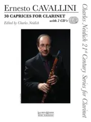 Ernesto Cavallini 30 Caprices for Clarinet Exercises Studies Music Book & Audio