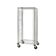 Quantum TC-31 31 Tray Side Load Chrome Plated Steel Wire Mobile Tray Cart