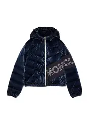 Moncler Kids Quilted Shell Jacket (8-10 Years) - Navy 10 years