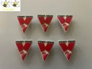 NEW 6 PIECES AFL SYDNEY SWANS FOOTBALL CLUB CHARMS JIBBITZ CROCS