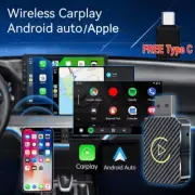 2in1 Wired to Wireless Connect Box Apple Android Auto Carplay Adapter USB Dongle