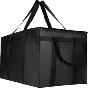 Insulated Cooler Collapsible Bag,Reusable Grocery Shopping Bag with Zipper Cl...