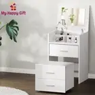 Artiss Dressing Table Bedside Tables 2-in-1 Set Makeup Mirror Storage Drawers