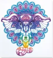 Bead embroidery kit Prosperity needlework kit Art canvas beadwork pattern