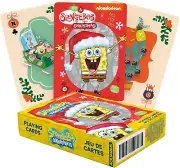 AQUARIUS SpongeBob Holiday Playing Cards - Christmas Themed Deck of Cards
