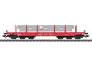 Marklin MC Vedes Exclusiv 48749 Max Bögl Heavy 6 axle Metal Flat Car w Load HO