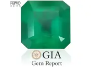 GIA Certified 2 Carat+ 8x8mm Square Emerald Cut Natural Emerald 2.13 Carats