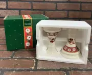 Charlton Hall Kobe 2 Christmas Candlesticks 5” Tall