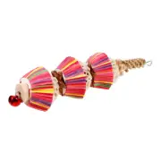 Parrot Teething Toy Bird Hanging Plaything Biting Toys Chewing for Parakeets