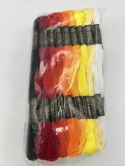 NEW Lot of 35 Skeins J.P. Coats & Clark Embroidery Thread Mixed Orange Black Etc
