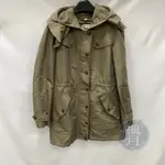 BRAND楓月 BURBERRY BRIT 卡其綠風衣外套 #XS   精品 休閒 服飾 外套 秋冬 保暖 大衣