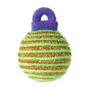 Zanies DOGGIE DAZZLER (Green) Dog Puppy Holiday Ornament Squeaky Chew Fetch Toy