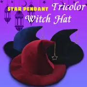 Star Pendant Witch Hat Wizard Hat Witch Hat Makeup Stage Party Dress Up Part _ha