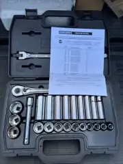 Rare Sears Craftsman Industrial Usa 26pc Socket Set 24841 Nos SAE 1/2” Drive