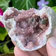 Pink Amethyst Crystals Geode Rosette Double Terminated | 118 grams