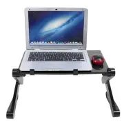 Cooling Laptop Desk Bed Desk Lazy Aluminum Alloy Folding Table (without Mouse St