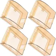 AUTSUPPL 4pcs Child Proof Plug Covers Water-Resistant Socket Box for Electrical Outlet Easy Install Babyproof Socket Cover for Home Safety