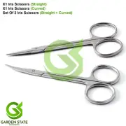 Dental Iris Gum Scissors Sharp Straight + Curved Surgical Veterinary Instruments