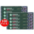 Starbucks By Nespresso Decaf Espresso Roast Coffee Pods Capsules 100 Pack