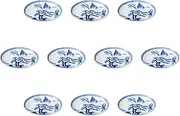 Set of 10, Sansui No. 8 Plate, 9.4 x 1.3 inches (24 x 3.3 cm) | Arita-yaki Plate, Setomonohonpo