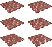 Deck Tiles – 6-Pack Polypropylene Interlocking Patio Tiles – Outdoor Flooring fo
