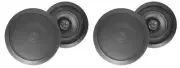 (4) Rockville HC655 6.5" 500 Watt Black In-Ceiling Home Theater Speakers 8 Ohm