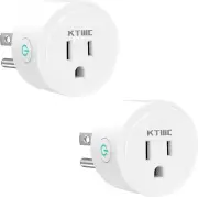 Smart Plug 2-Pack MiniWifi Smart-Socket-Time-Outlet Works with Alexa and Google