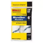Whizz 74016 Blue/White Microfiber Mini Paint Roller Cover 6 W x 3/8 Nap in.