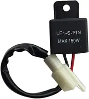 SOLUSTRE Replace Your 2-pin Flasher 150w 12vdc Waterproof Led Flasher Relay for Motorcycles Signal Rate Control